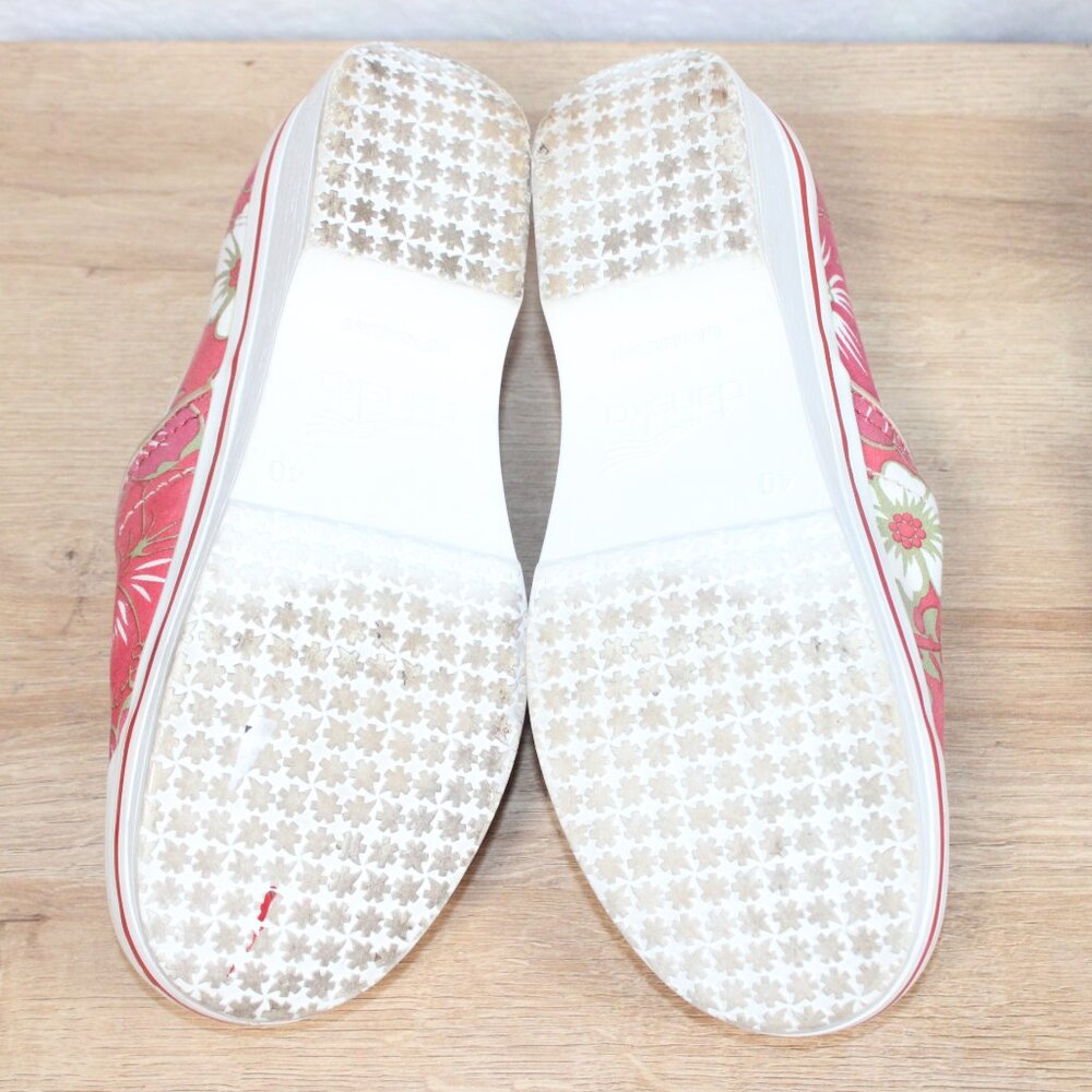 Dansko Pink Floral Slip-On Clogs - Picture 7 of 9
